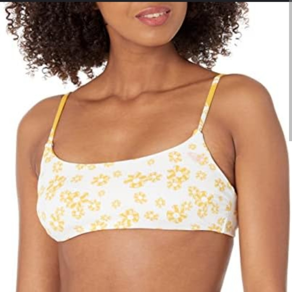Roxy Women's Flower Lover Reversible Bralette Bikini Top, Size XL, NWT - Picture 1 of 8